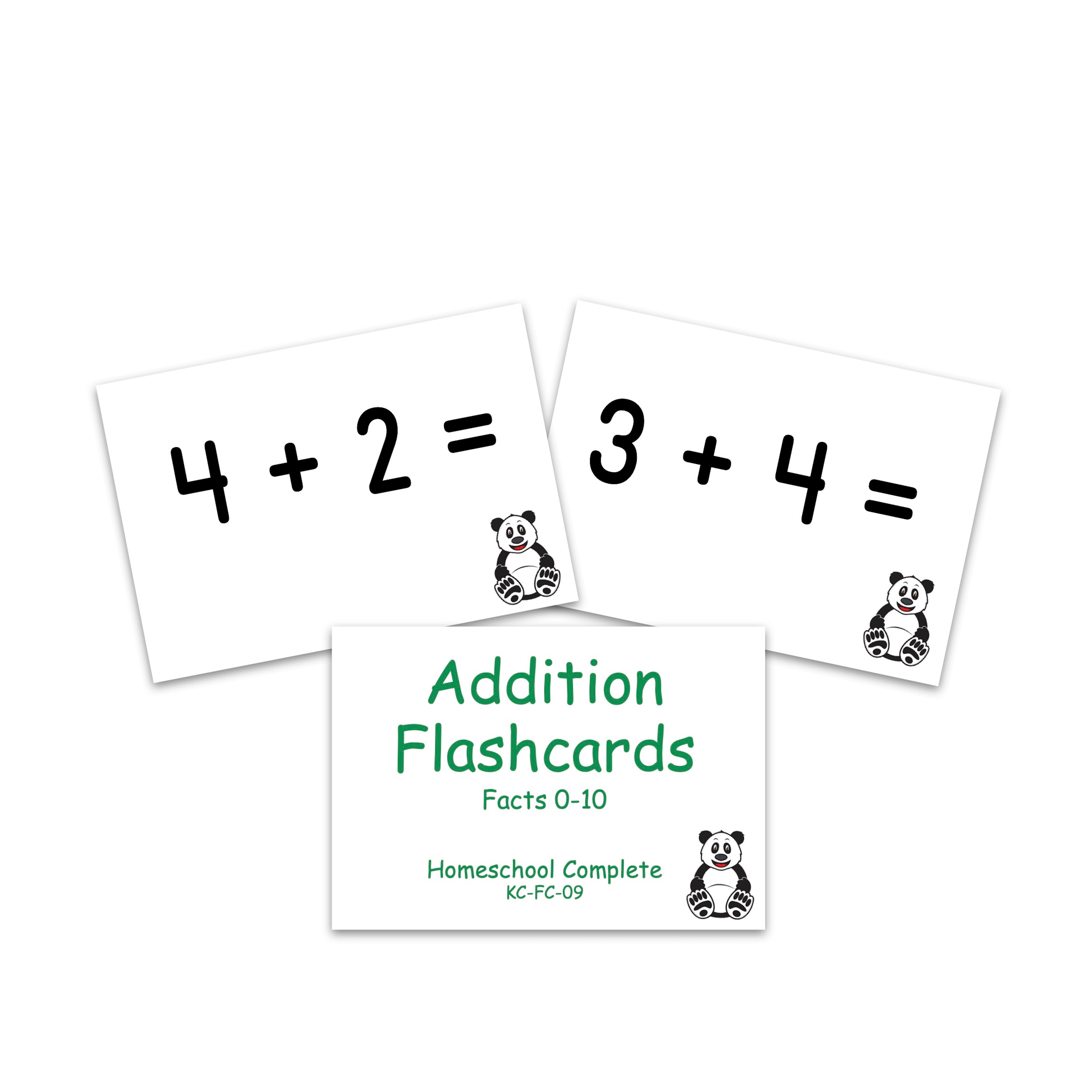 Addition Flashcards: Facts 0-10